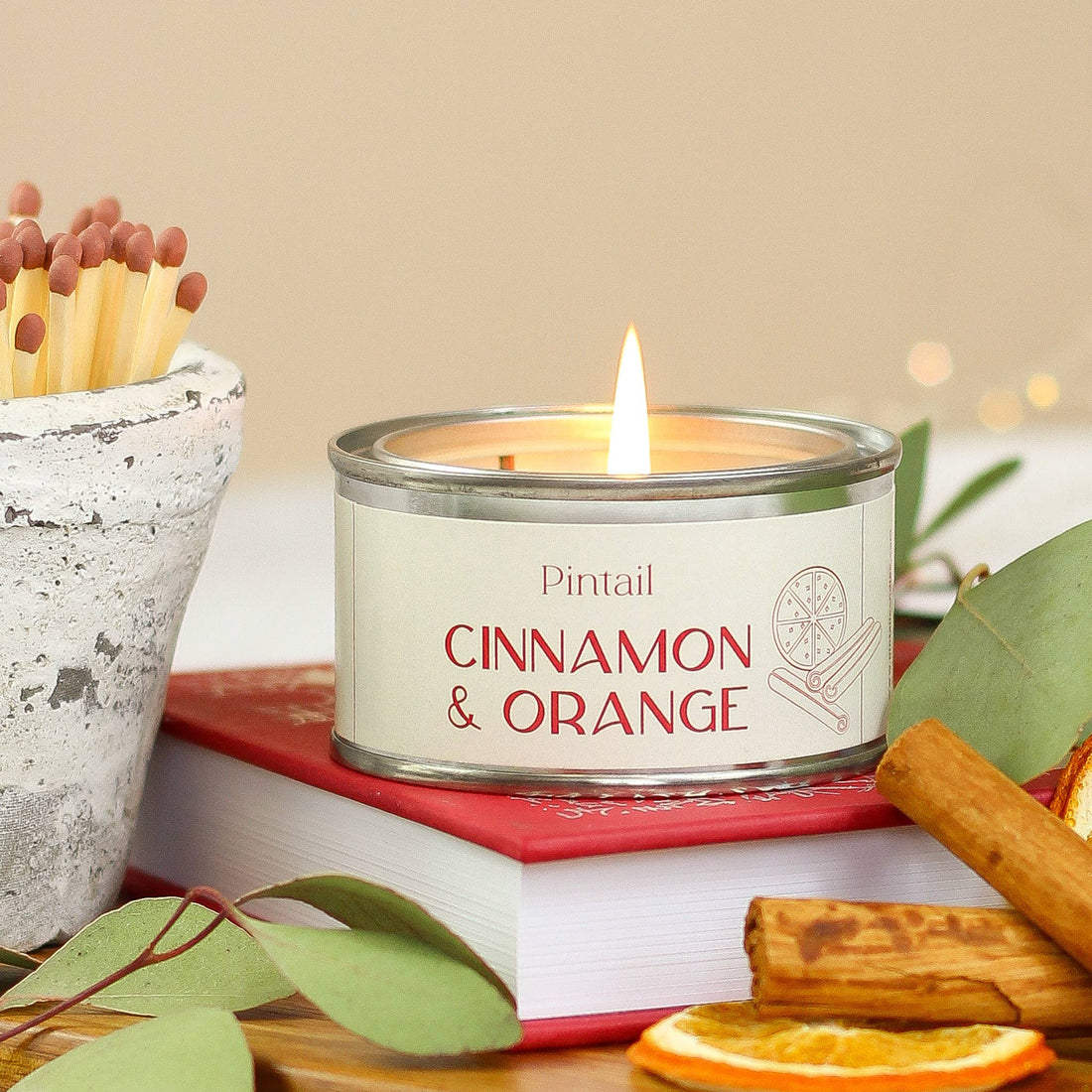 Cinnamon &amp; Orange Paint Pot Candle