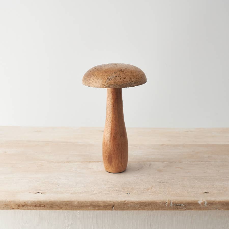 Wood Mushroom Ornament