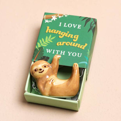 Tiny Matchbox Ceramic Tokens - Benny and Mollie