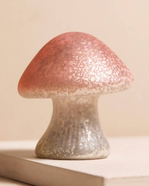Pink Glass Mushroom Light