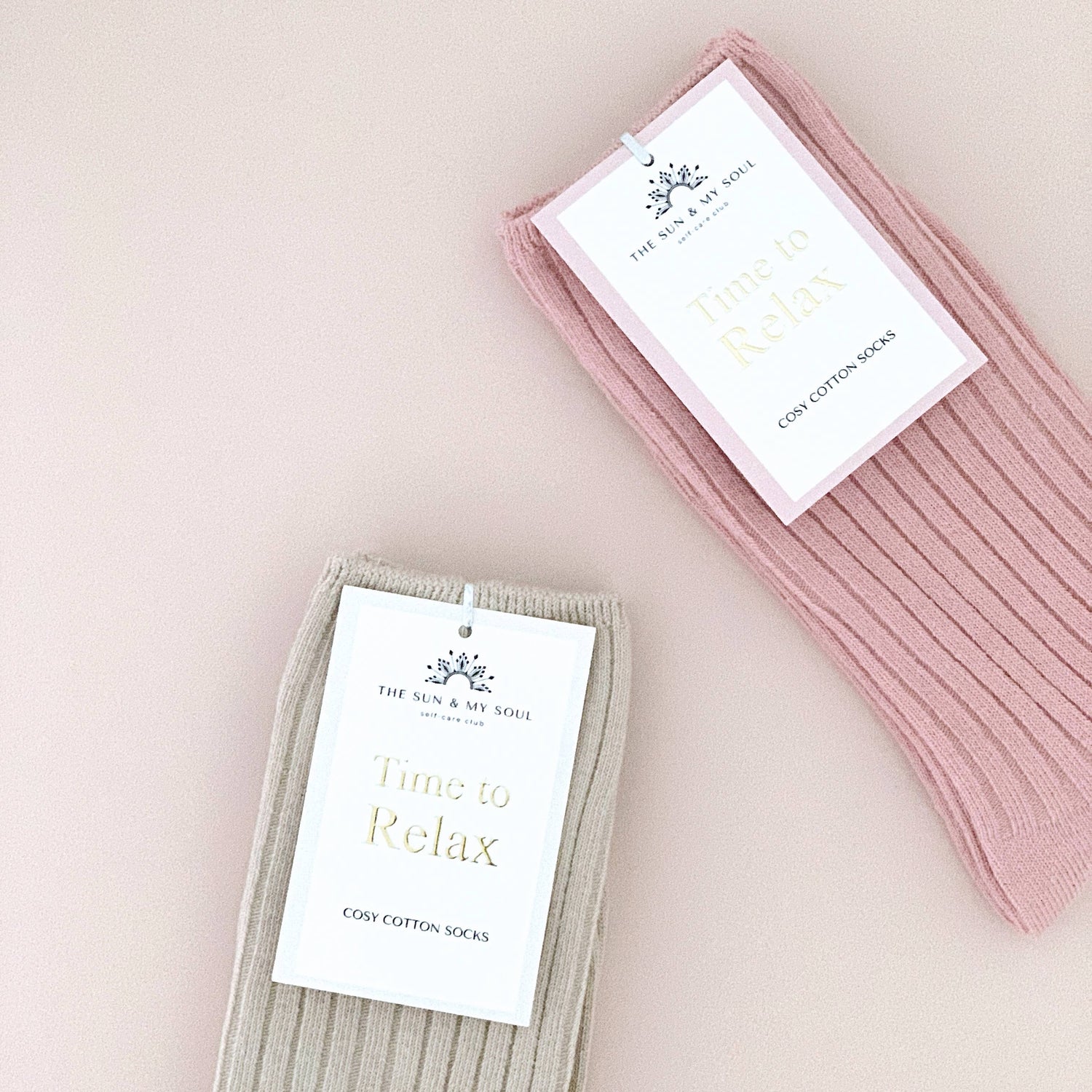 Cosy Cotton Socks⎜Beige