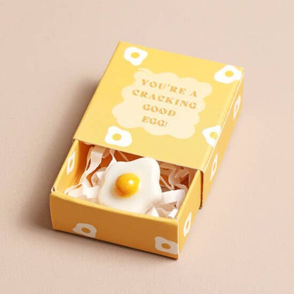 Egg Tiny Matchbox Ceramic Token