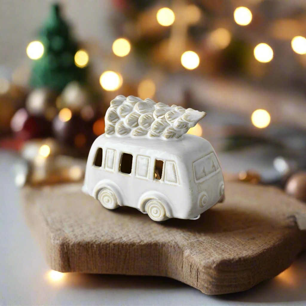 Ceramic LED Christmas Car