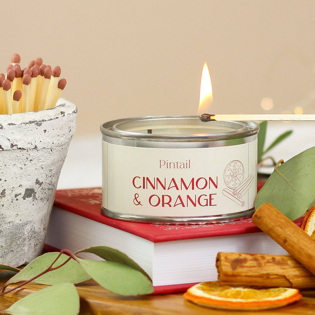 Cinnamon &amp; Orange Paint Pot Candle