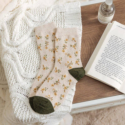 Floral Wool Socks