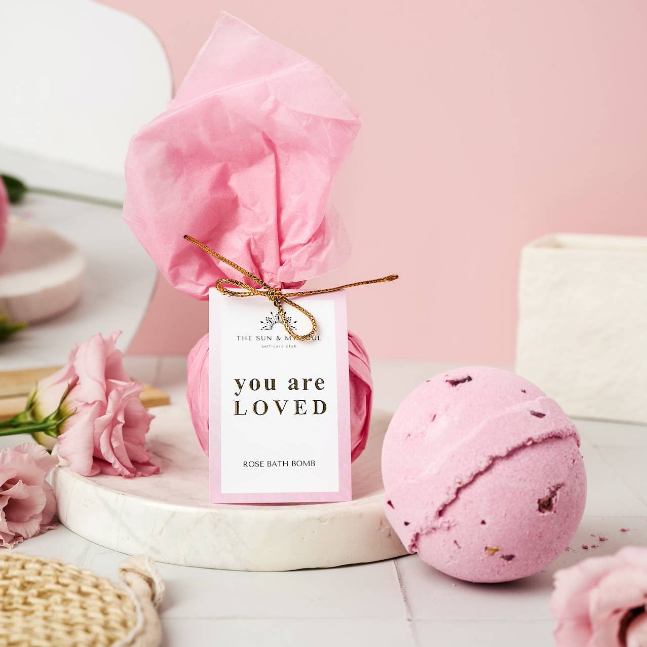 Luxury Self Love Bath Bomb | Rose Scent