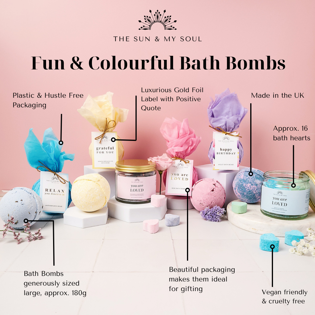 Luxury Happy Birthday Bath Bomb | Violet Scent