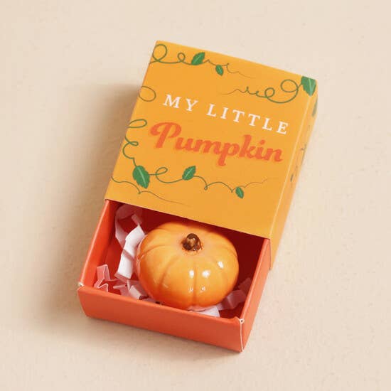 Pumpkin Tiny Matchbox Ceramic Token