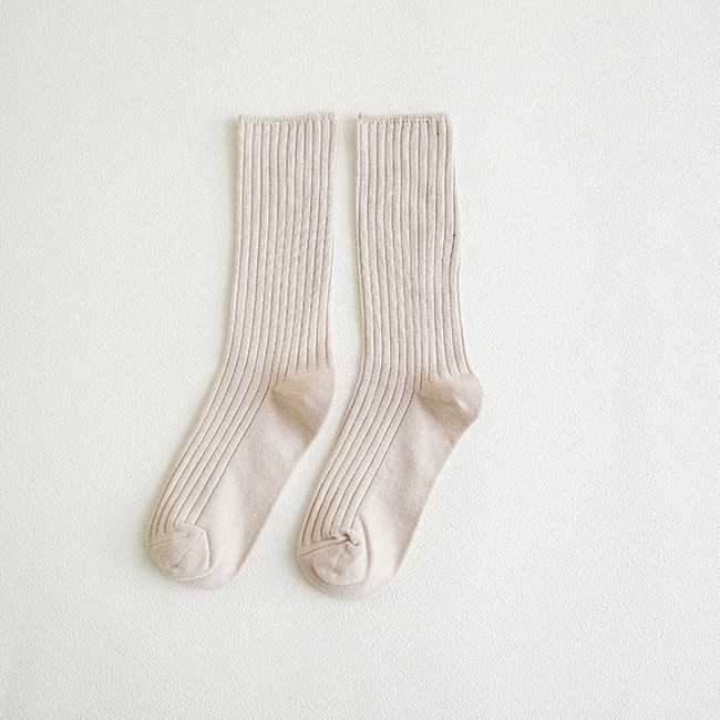 Cosy Cotton Socks⎜Beige