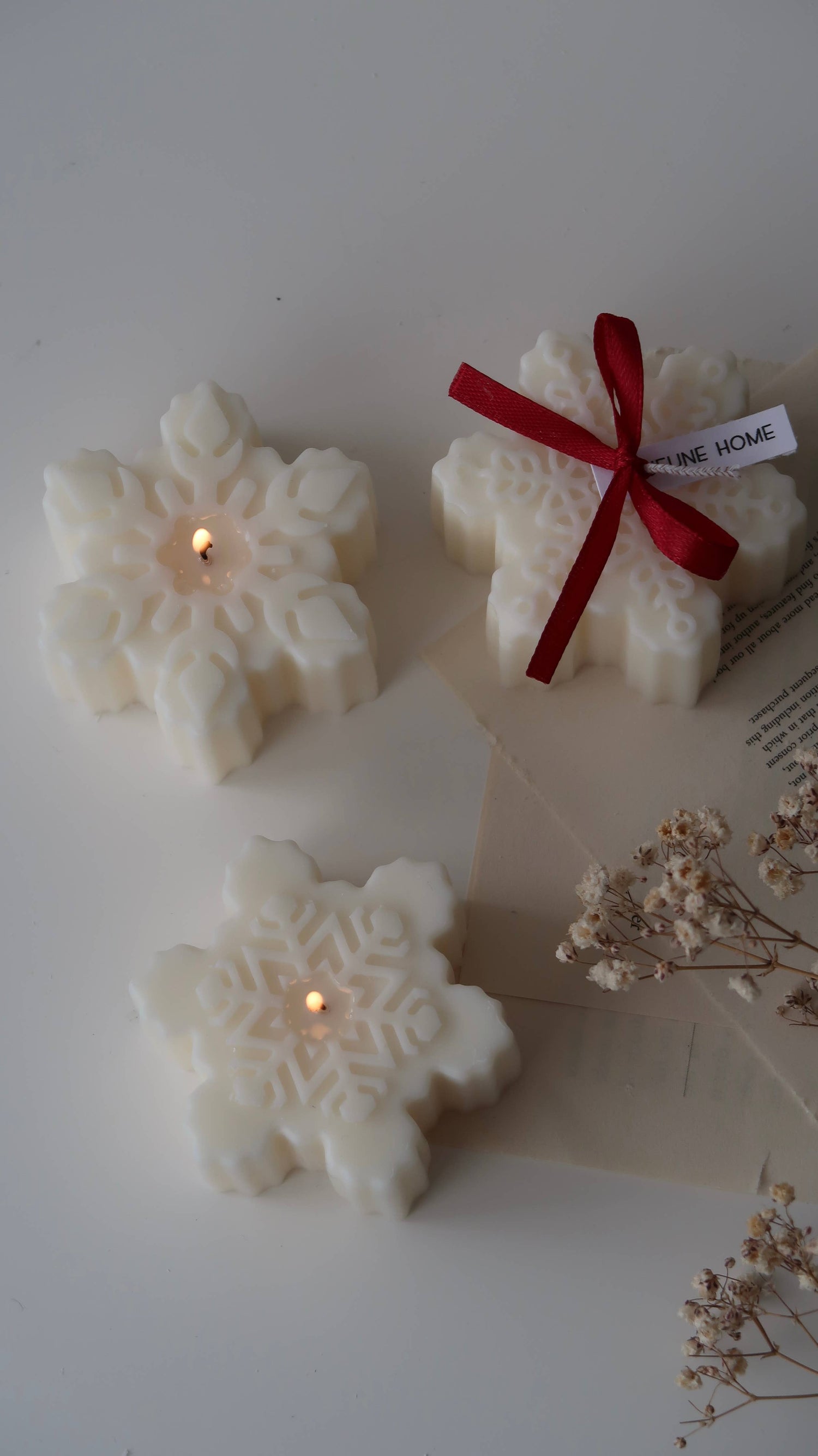 Scented Snowflake Candle