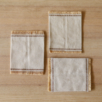 Organic Juco Fringe Coasters - Set of 2