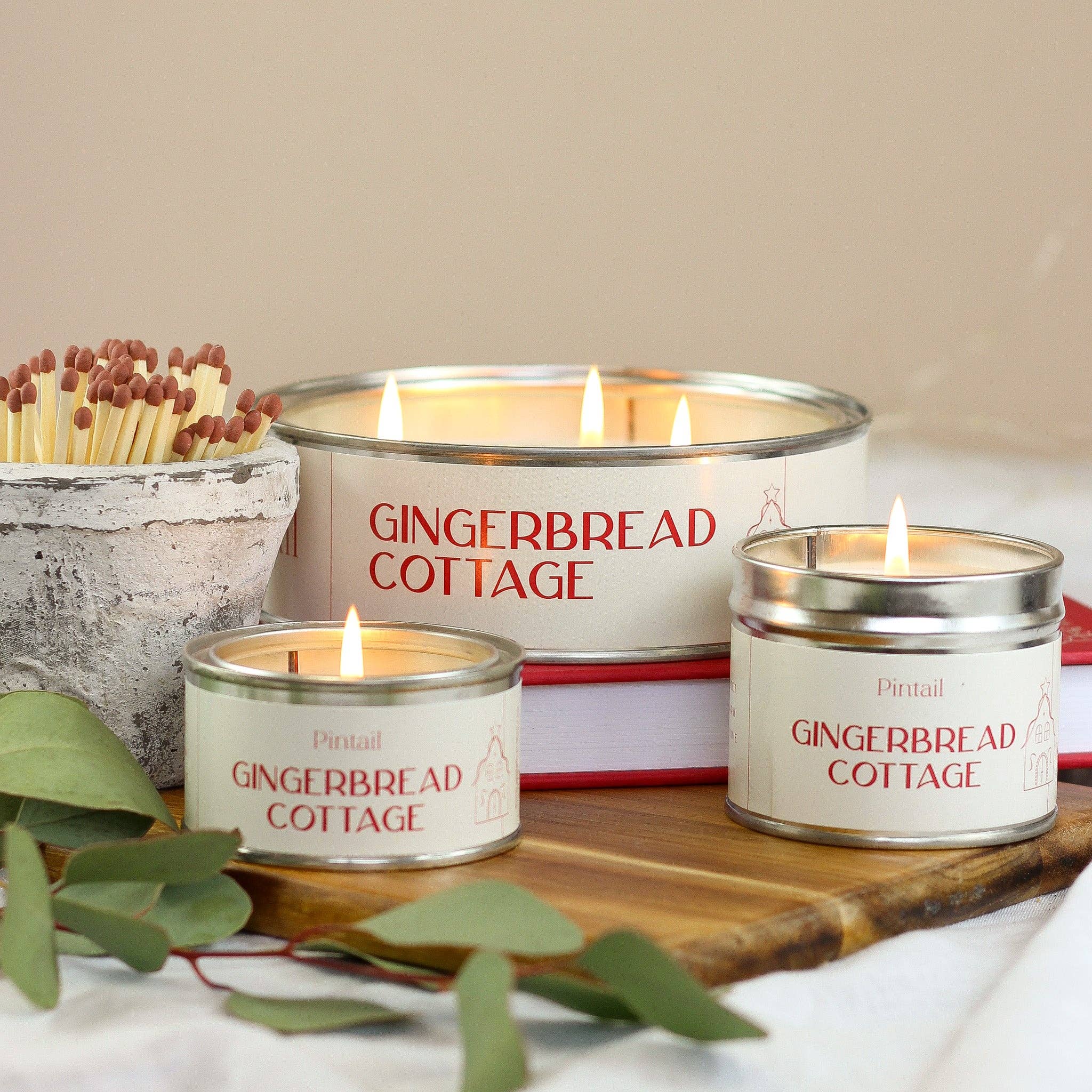 Gingerbread Cottage Triple Wick Candle