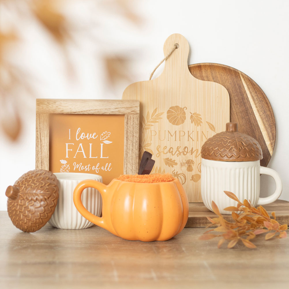 Pumpkin Ceramic Mug and Socks Set