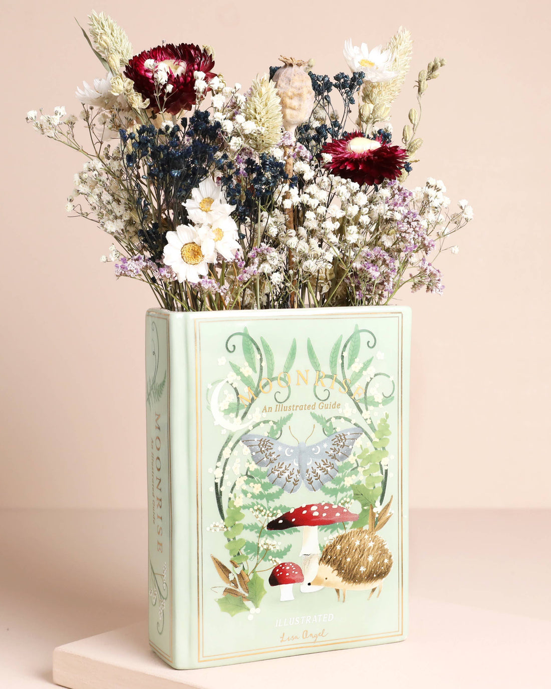 Ceramic Moonrise Woodland Book Vase - Benny and Mollie