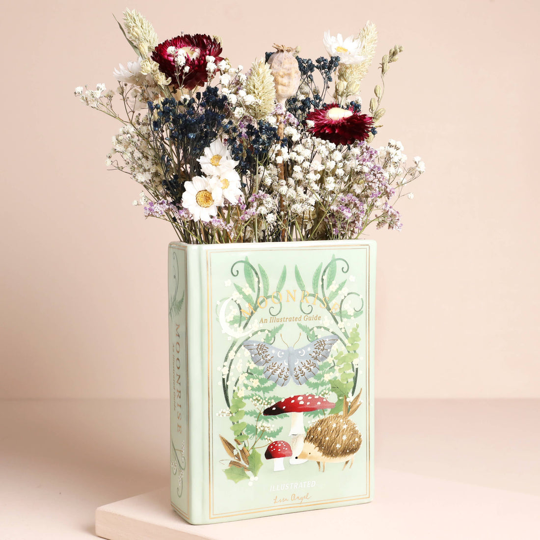 Ceramic Moonrise Woodland Book Vase - Benny and Mollie