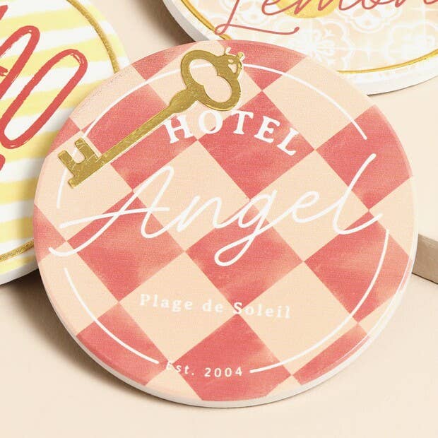 Hotel Angel Coasters - Set of 4 - Benny and Mollie