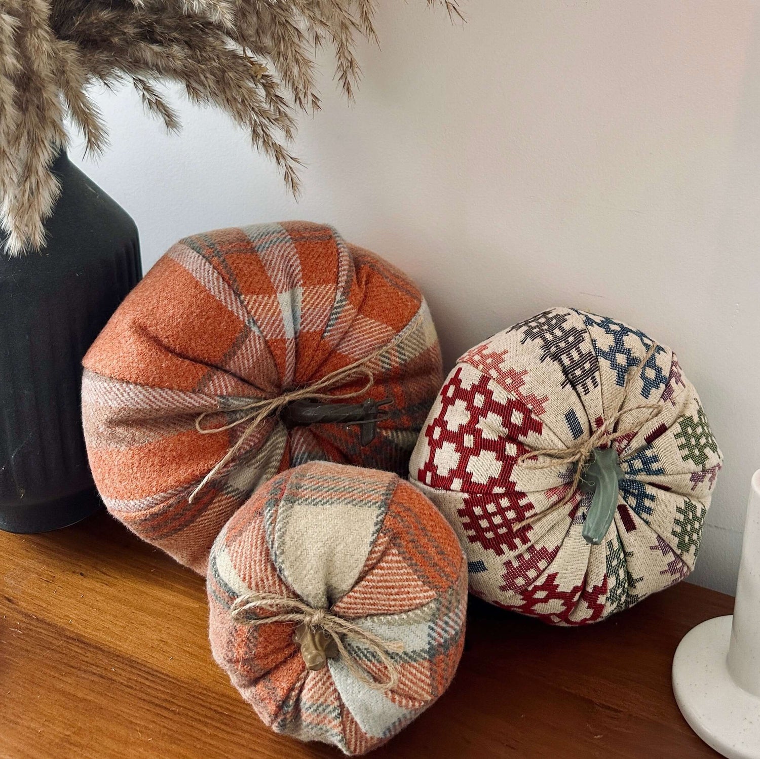 Welsh Tapestry Fabric Pumpkins