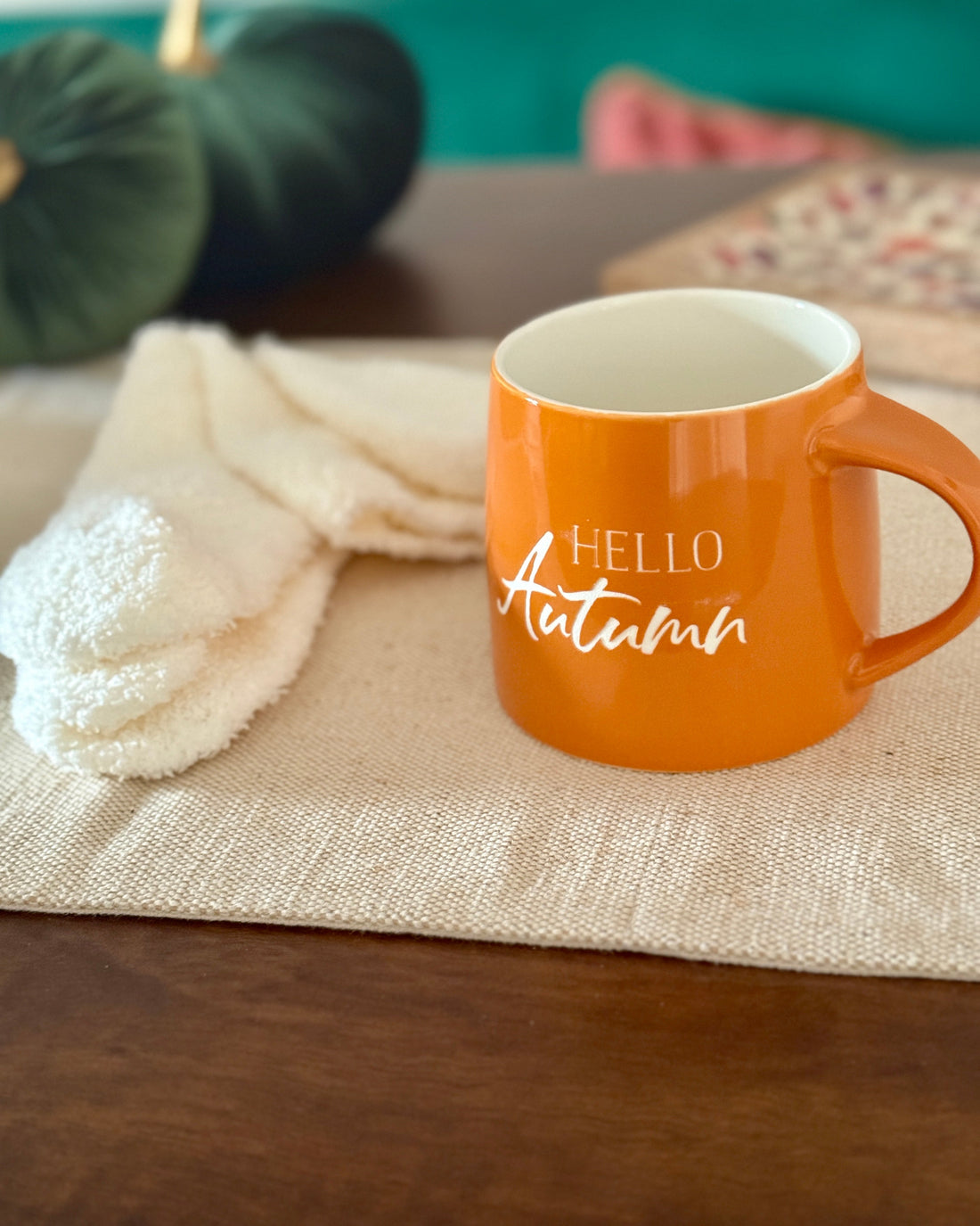 Hello Autumn Mug and Socks Set
