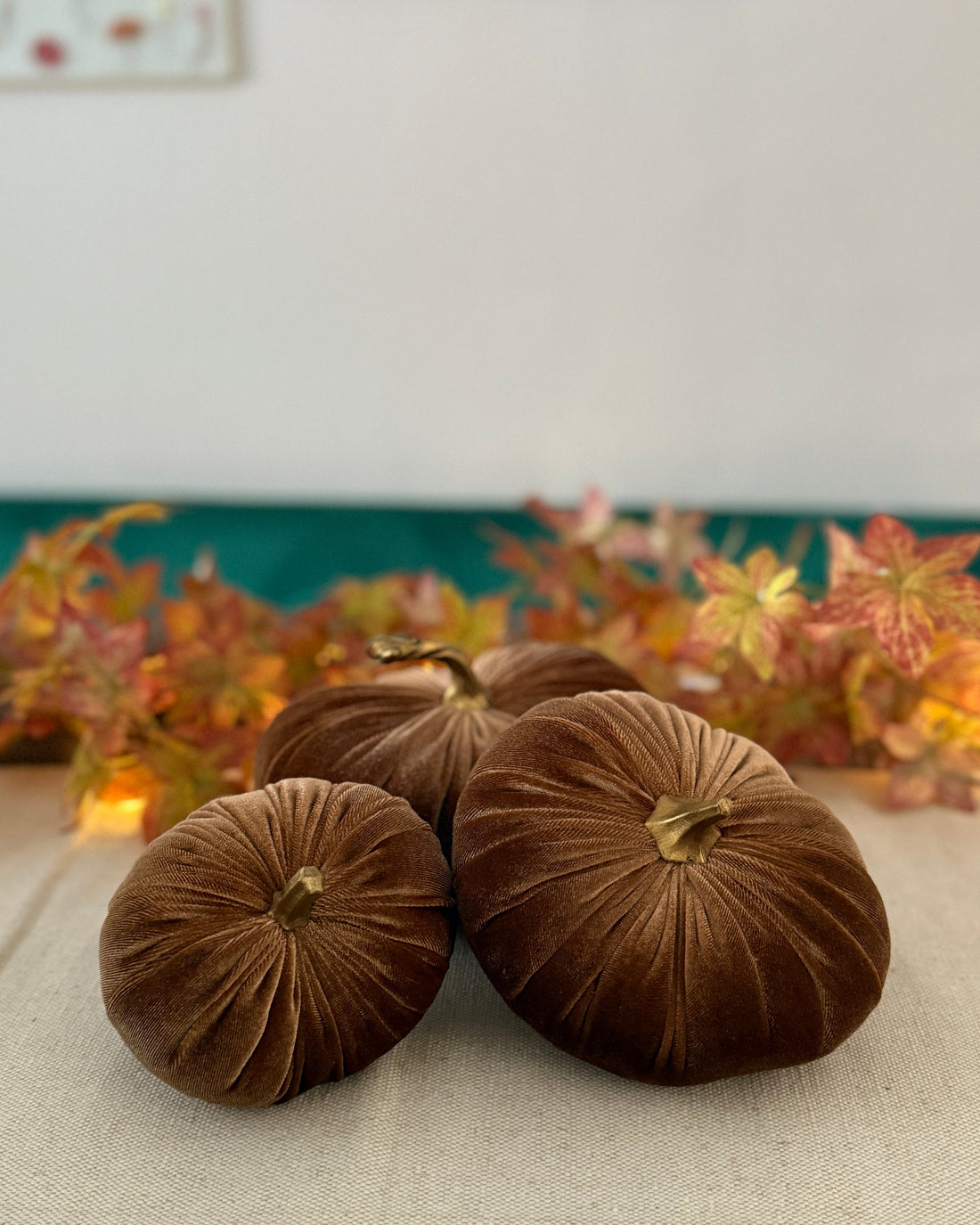Toasted Caramel Luxury Velvet Pumpkins