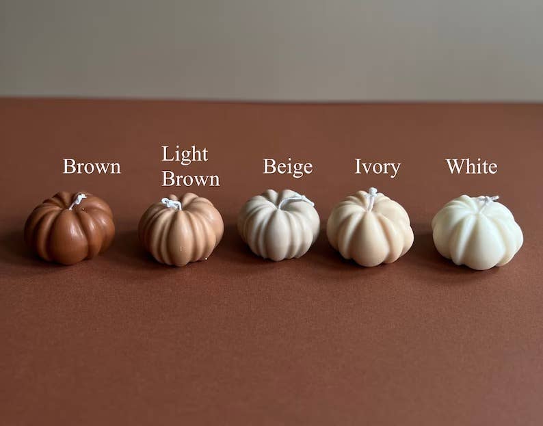 Scented Pumpkin Spice Soy Wax Candle Colour Option