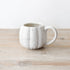 Speckled White Ceramic Pumpkin Mug