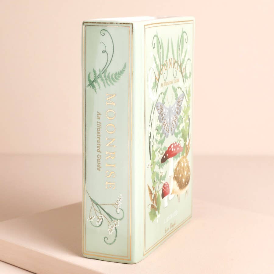 Ceramic Moonrise Woodland Book Vase - Benny and Mollie