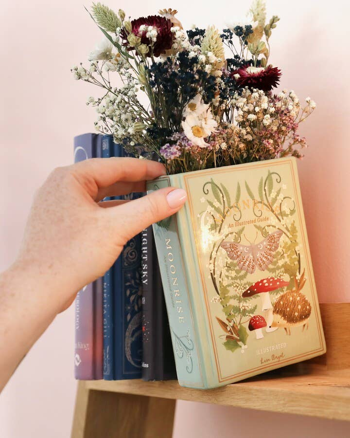 Ceramic Moonrise Woodland Book Vase - Benny and Mollie