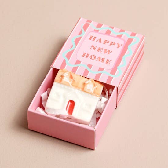 House Tiny Matchbox Ceramic Token