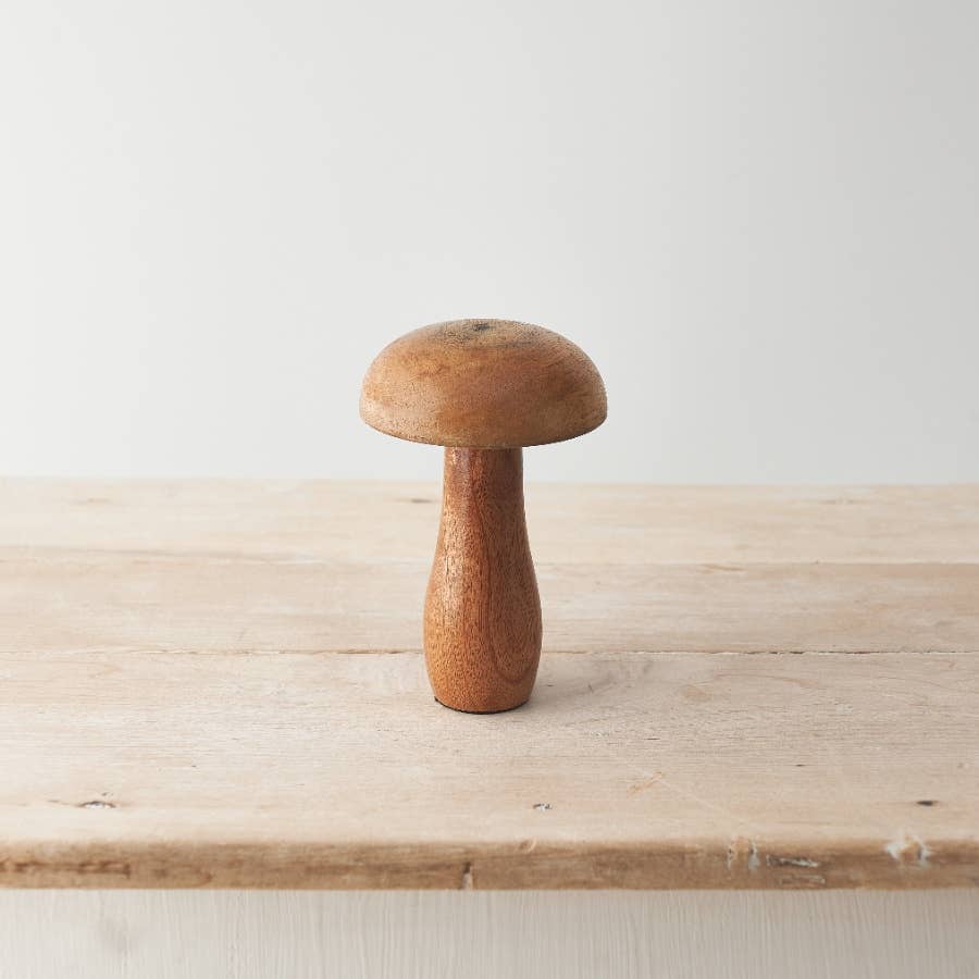 Wood Mushroom Ornament