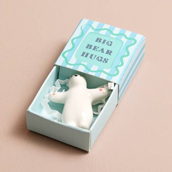 Bear Tiny Matchbox Ceramic Token