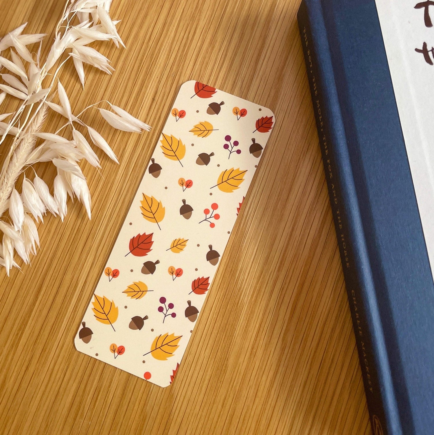 Autumn Theme Waterproof Bookmark - Benny and Mollie