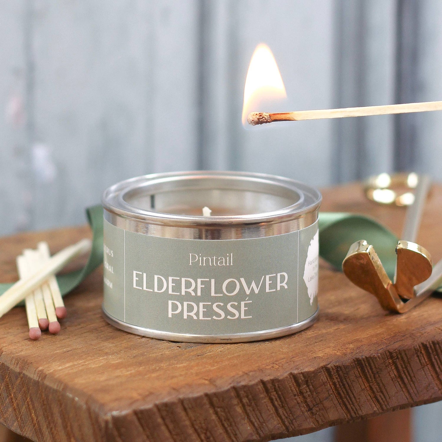 Elderflower Presse Paint Pot Candle - Benny and Mollie