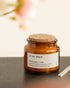 Eco-friendly Champagne & Roses Natural Wax Candle with a luxurious floral scent. In a glass small jar.