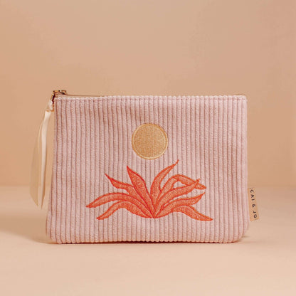 Corduroy Pouch in Pale Pink - Benny and Mollie