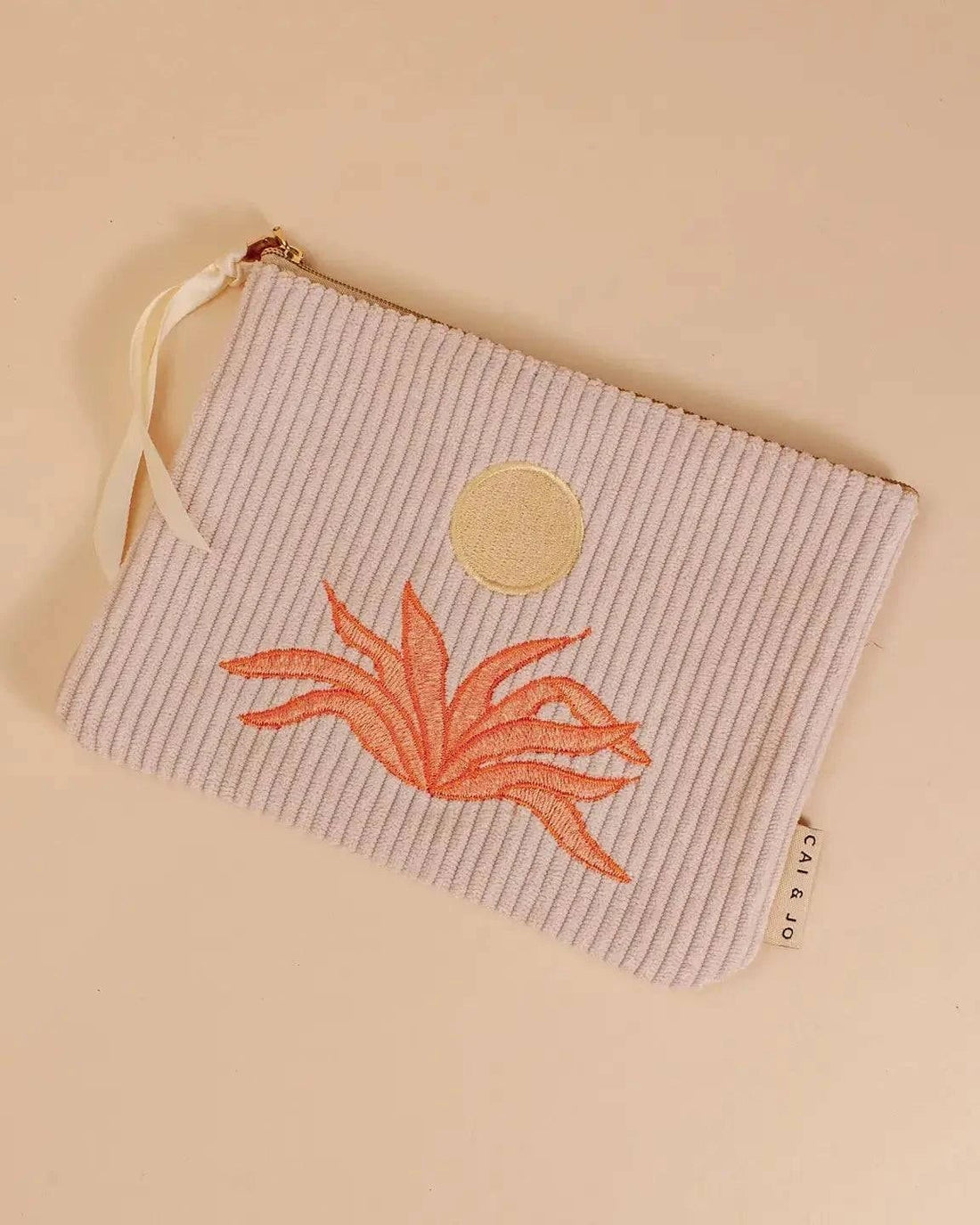 Corduroy Pouch in Pale Pink - Benny and Mollie