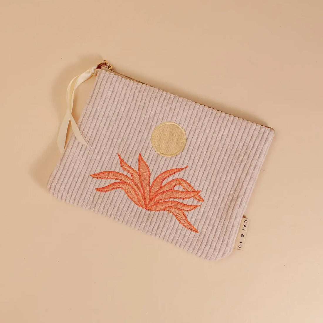 Corduroy Pouch in Pale Pink - Benny and Mollie