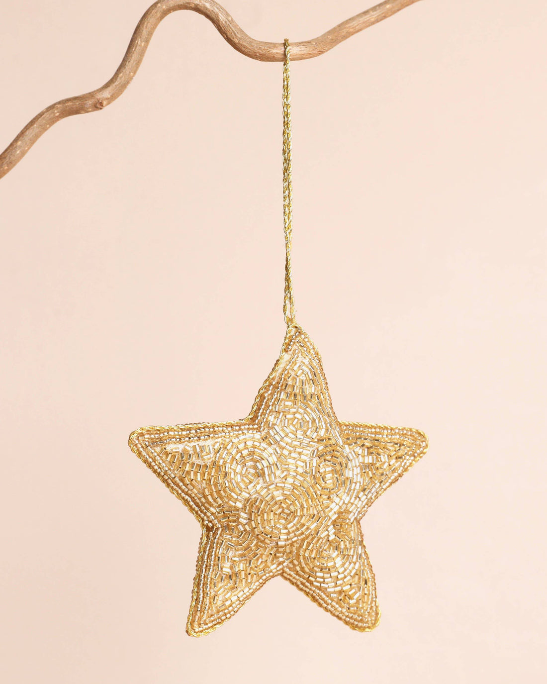 Beaded Star Hanging Decoration