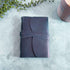 A6 Handmade Leather Notebook in Gift Bag - Navy - Benny and Mollie