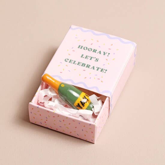 Bottle Tiny Matchbox Ceramic Token