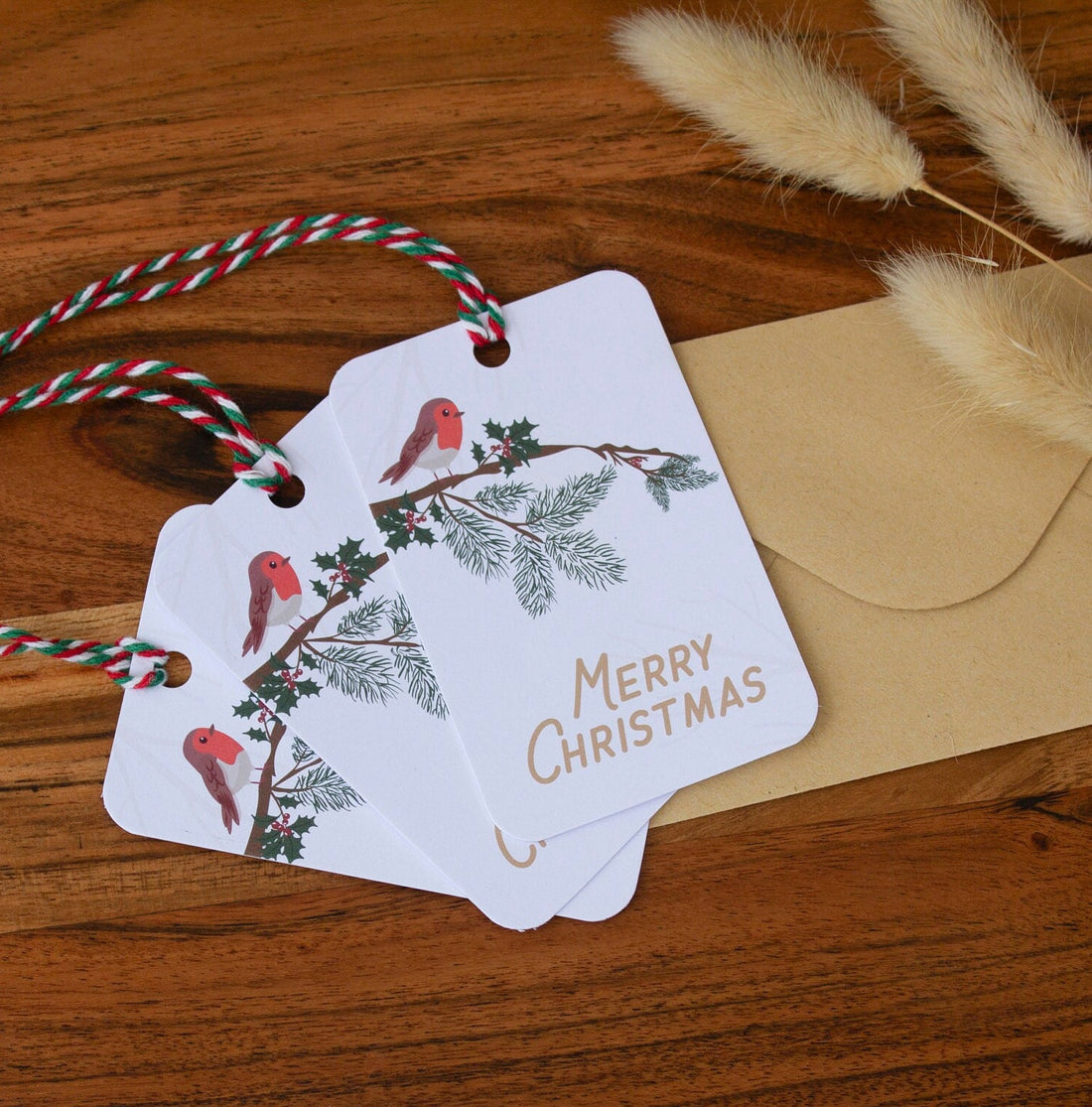 Robin on a Branch Gift Tags - Benny and Mollie